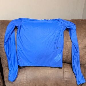 Nike Blue Long Sleeve Women's Tee